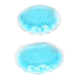Cocoarm 1 Paar Heißer Kalter Kompress Augenkissen Blau Runden Schwellende Augenstamm Ladung Kühlung Eisgel Augenpack für Anti -Fatigue, Blaue Farbe