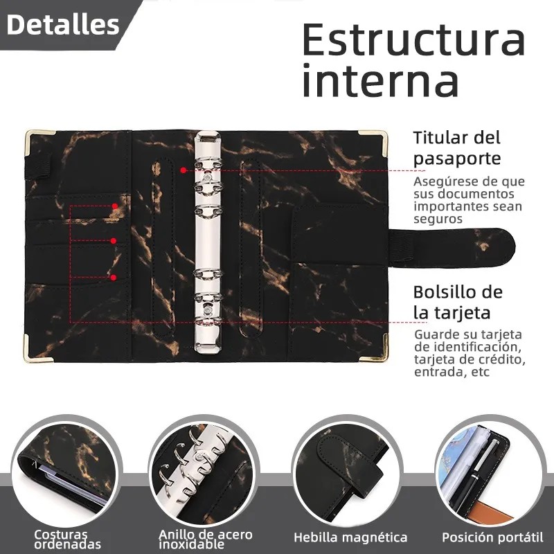 Bolsa De Carpeta Con Cremallera Carpeta A6 Organigastos