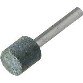Yanase GC16C Whetstone with Shaft GC (Green) Cylindrical [0.2 inch (6 mm) Shaft] φ0.6 x 0.6 x 0.6 inches (16 x 16 x 6 mm) #60