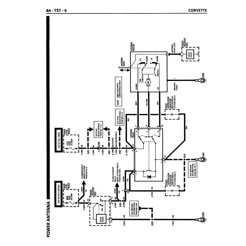 1990 Corvette Electrical Diagnosis Service Manual Supplement