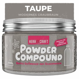 KERACRAFT Powder Compound 150 g - Taupe - Up to 15 kg Colourful Casting Powder for DIY