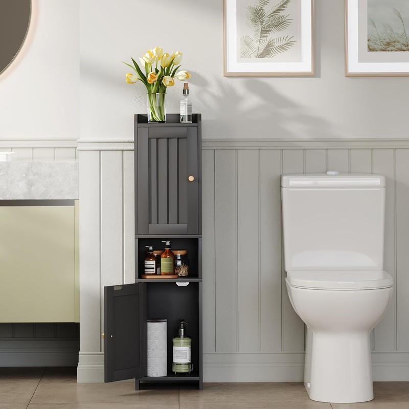 GLANZALANT Bathroom Cabinet with 2 Doors, 7.3 x 9.8 x