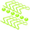 QIJISTORM 10 Pcs 6" Speed Agility Training Hurdles with 6