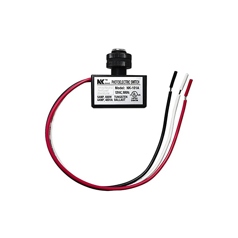 LUORNG 1PC NK-101A Photoelectric Switch, Light Control Sensor Button Switch,