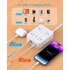 Surge Protector Power Strip, HANYCONY Extension Cord with Multiple Outlets,
