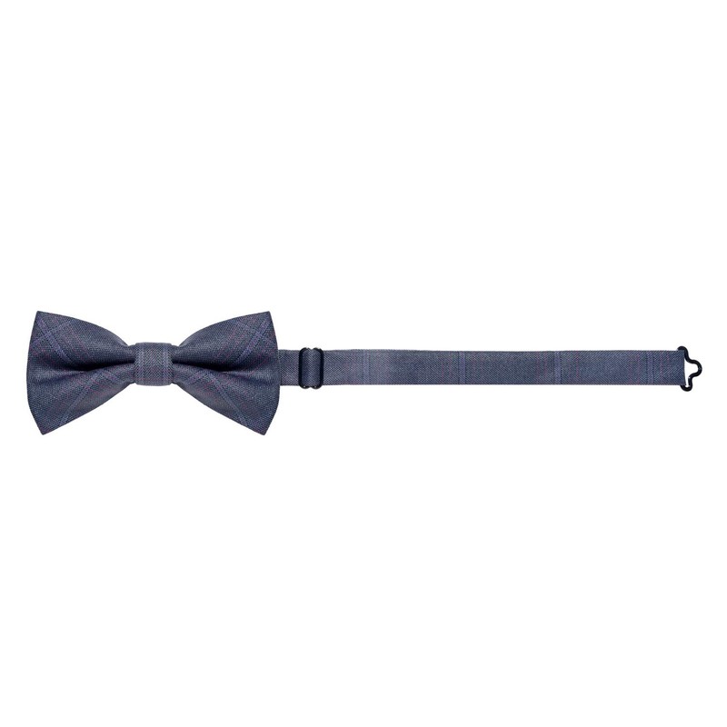 MASADA Mens Checked Bow Tie Pre-Tied Fully Adjustable Handmade with