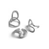 YNZGYBY Silver Chunky Stack Knuckle Rings Set for Women Trendy