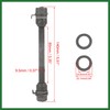 Motoforti 1 Pcs 9.5mm Wheel Hub Axle Front Axle Solid