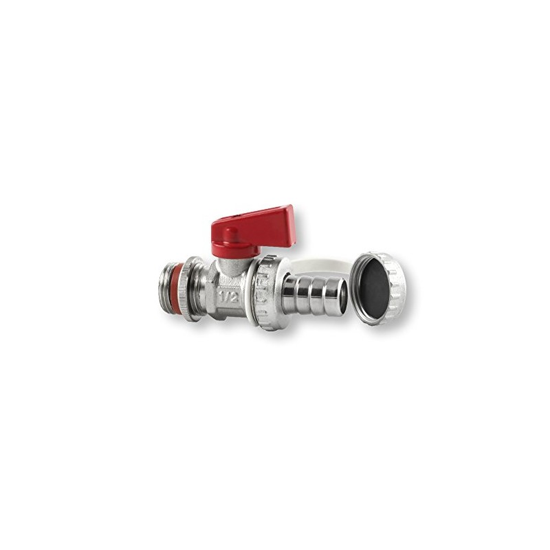 derClou24 6850013013 KFE Tap 1/2 Inch Self-Sealing Boiler Filling and