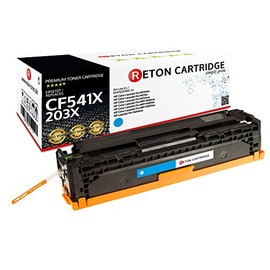 Original Reton | 40% higher yield toner compatible with HP 203x CF541X Cyan; Magenta; HP Color LaserJet Pro M281FDW, Pro M280NW, Pro M281FDN M254NW, Pro M254DW M254 N