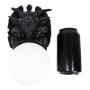 Baphomet Sabbatic Goat Pentagram Sigil Gargoyle Small Wall Sconce Lamp