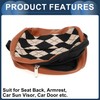 INFINAUTO Car Tissue Holder, Auto Sun Visor Napkin Holder, Car
