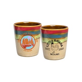 Lipco Rainbow Top Shot Glass, 2 Oz, Ceramic, Glassware and Drinkware, 18884