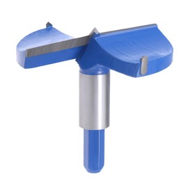 sourcing map Forstner Drill Bits 90mm, Tungsten Carbide Wood Hole Saw Auger Opener Woodworking Hinge Hole Drilling Boring Bit Cutter (Blue, Gray)