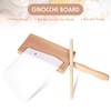 4 Pieces Gnocchi Board Set, Includes Plastic Trapezoidal Baking Scraper,