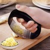 Garlic Press Crusher Rocker - Stainless Steel Garlic Mincer Garlic