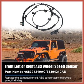 ACROPIX Front Left or Right ABS Wheel Speed Sensor No.68394210AC/68394210AD for Jeep Gladiator 2020-2023 Wrangler 2018-2023 Car Parts