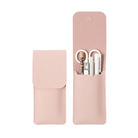 LHiDS Magnetic Stationery Pencil Case Pen Pouch Pen Holder Office Work, pink, (rose pink), Magnet