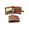 Old Angler Leather Wallet with Press Stud Closure, Made in