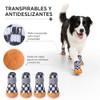 Zapatos para Perros Transpirables,4 Piezas Botas para Perro Transpirable Antideslizantes,Suelas