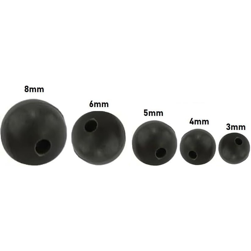 Set of 110 Premium Rubber Beads Assorted Rubber Beads in