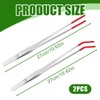 NHQZ Pack of 2 Aquarium Tweezers Stainless Steel, 27 cm