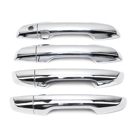 Dreamseek Door Handle Cover for Honda CR-V CRV 2017 2018 2019 2020 2021 2022 2023 Chrome Exterior Trim Decoration Protector Cap (w/Smart Keyhole)