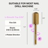 CURACORO Curacoro Nail Drill Bits 3/32' - L-Shape Smooth Stop