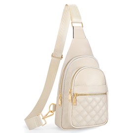 JasGood Tragetasche für Damen Crossbody Leder Umhängetasche Brusttasche Sling Rucksack für Mode Reisen