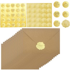 8 Sets Voucher to Fill Yourself, DIY Scratch Cards with Envelopes and Heart Shape Scratch Stickers, Time Instead of Stuff Scratch Cards for Writing Yourself for Birthday Wedding Party (Envelopes)