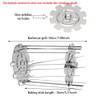BNYTXV BBQ Steel Metal Roaster Rotisserie Skewers Needle Cage Oven