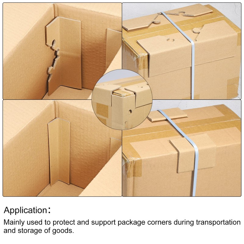 PATIKIL Adjustable Cardboard Corner Protector Package Frame Protectors L Shape