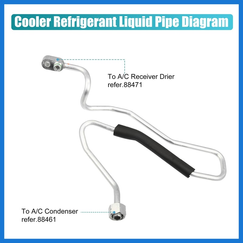 VekAuto Cooler Refrigerant Liquid Pipe for Toyota Tacoma 1997-2004 A/C