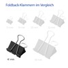 Westcott E-10714 00 Foldback Clips 41 mm Black Pack of