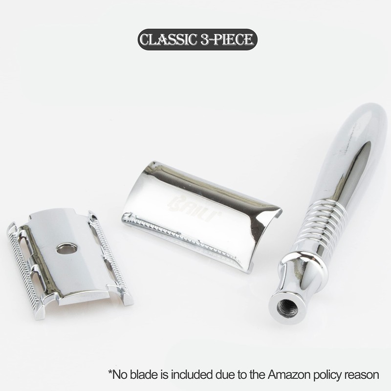 BAILI BD191C Double Sided Safety Razor Rustproof Reusable Manual Safety