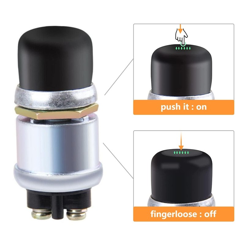 Longzhuo Horn Engine Start Switch SPST Push Button Starter Waterproof