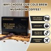 Cold Brew Mushroom Coffee, 15 Packets, Coffee Concentrate Liquid with