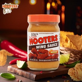 THE ORIGINAL HOOTERS Hooters Original Medium Wing Sauce, 12 Ounce (Pack of 6)