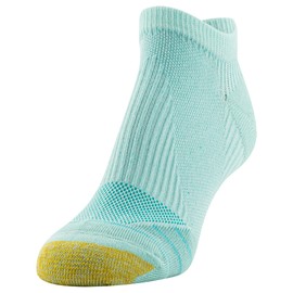 Gold Toe Womens Cross Arch No Show Socks, 6-pairs, Aqua Assorted, Medium