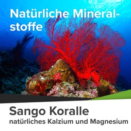 Supresa Natural® Sango Sea Coral, 180 Capsules Made of Sango Coral, Calcium High Dose (20%) and Magnesium (10%) in the Body's Ratio, Laboratory Tested, Made in Germany