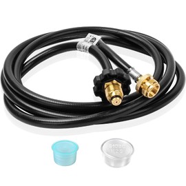 F273704 5-Ft Propane Heater Adapter Hose Assembly, Compatible With Mr. Heater, Big Buddy Heater To Series, Coleman Camp Stove Series, Fit Indoor/Outdoor Propanetank- (Lp Cylinder Pol Connection)