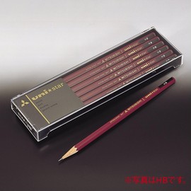 Mitsubishi Lead Brush Yunista 2B Pencils, 1 Dozen (12 Pieces), US2B, Smooth Writing, School, Home Study, Stationery, Simple, Standard, With Original Logo, Package H