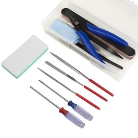 XINGYHENG 25PCS Model Basic Tools Craft Set for Gundam Model Tools Kit with Plastic Box Model Assemble Car Hobby Model Building Repairing and Fixing DIY Craft Kit