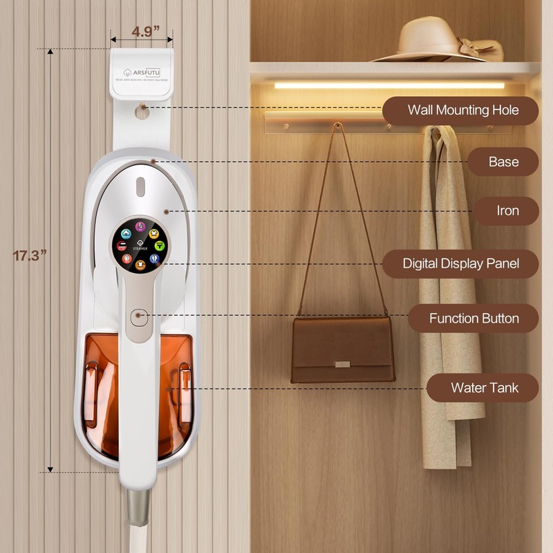 ARSFUTU 2 in 1 Steamer for Clothes 1450W Steam Station