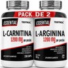 Combo L Carnitina + L Arginina Essential 200 Cápsulas c/u
