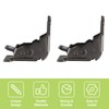 UFURMATE Folding Brackets, 2Pcs Black Steel Foldable Support Bracket Heavy