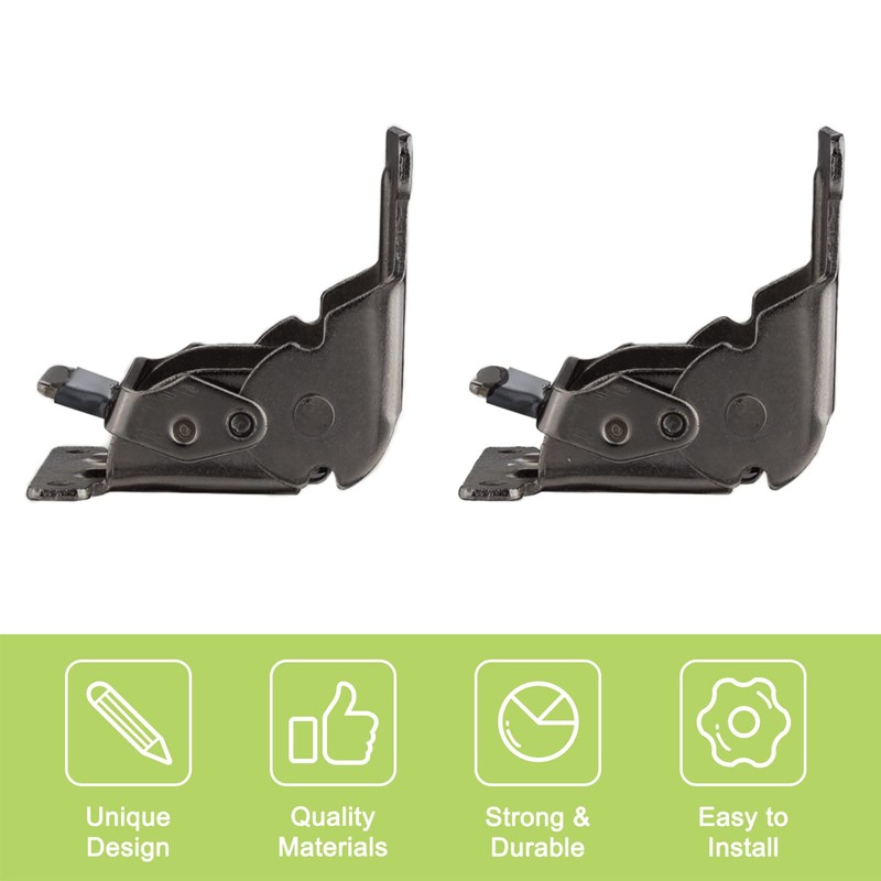 UFURMATE Folding Brackets, 2Pcs Black Steel Foldable Support Bracket Heavy