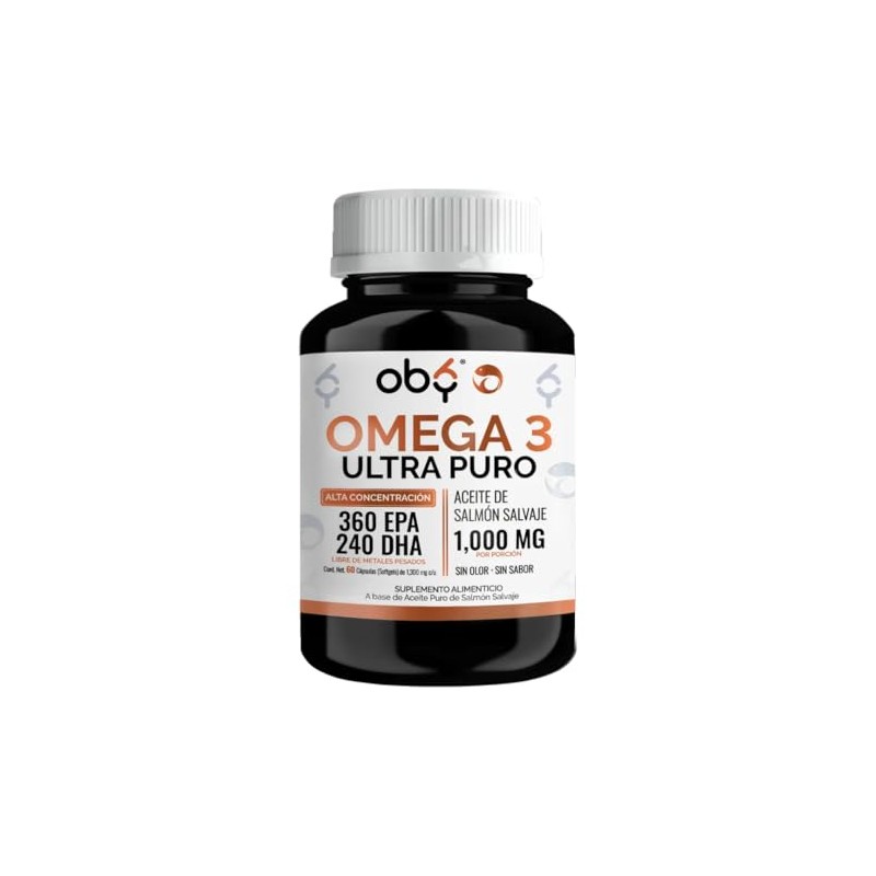 Omega Ultra Puro 1300mg Aceite Salmon Salvaje Alto Epa Dha