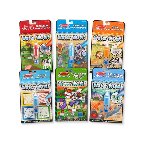 Melissa & Doug On the Go Water Wow! Activity Pad 6-Pack
