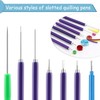 Paper Quilling Tools Set 10pcs, Slotted Quilling Pen Tools with